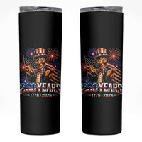 USA 250th Anniversary Tung Tung Sahur Skinny Tumbler Funny American Anniversary Celebration