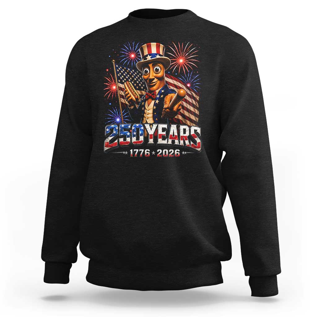 USA 250th Anniversary Tung Tung Sahur Sweatshirt Funny American Anniversary Celebration