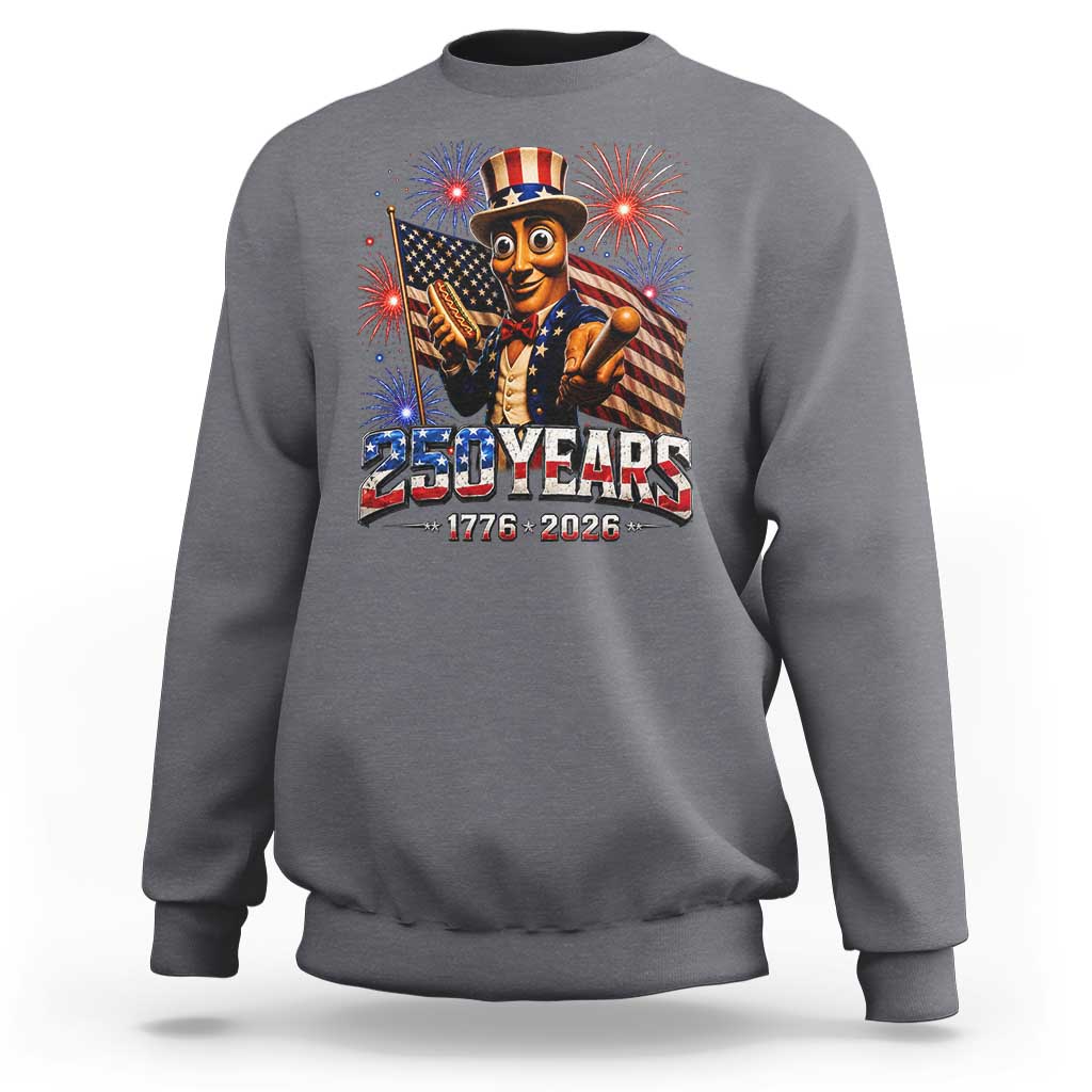 USA 250th Anniversary Tung Tung Sahur Sweatshirt Funny American Anniversary Celebration