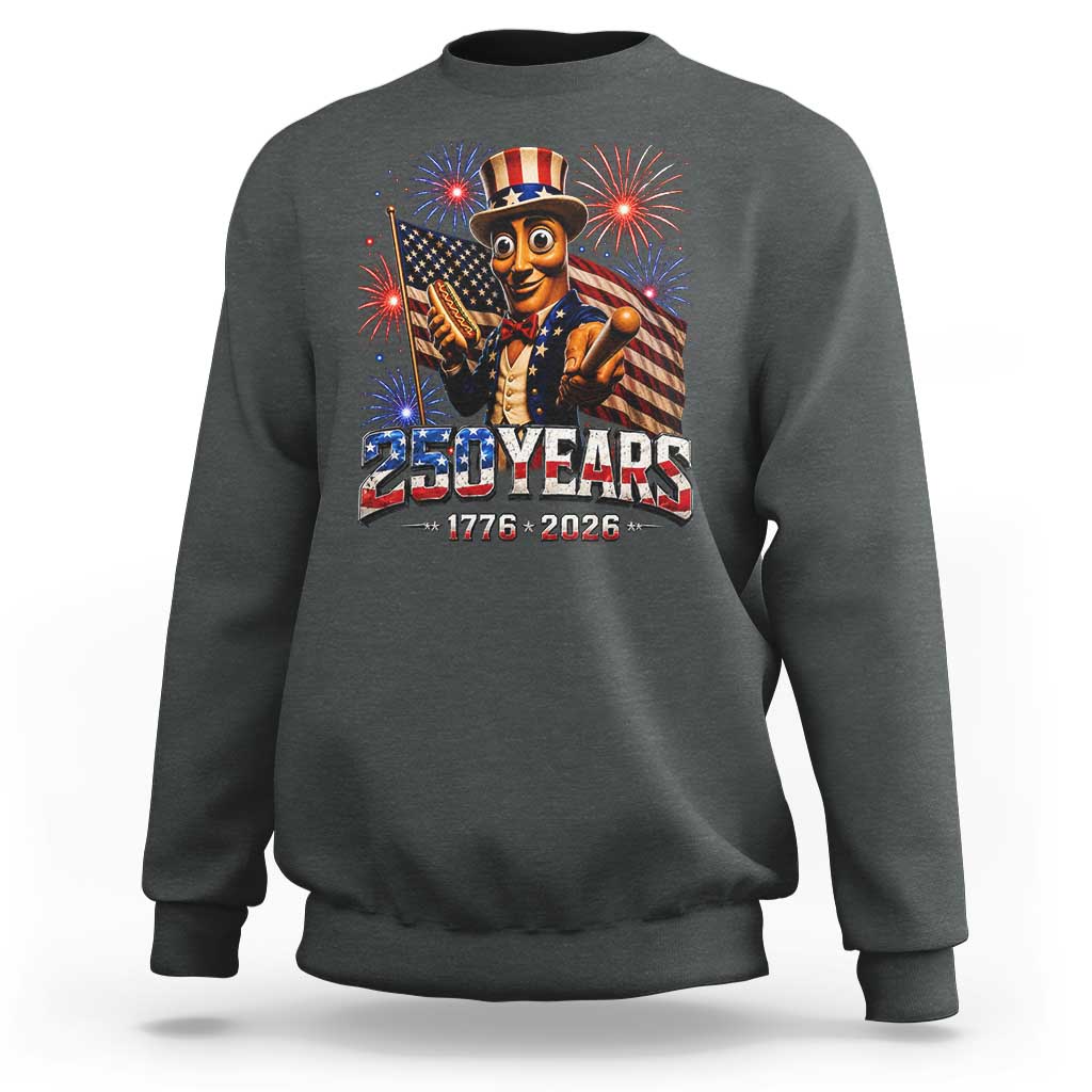 USA 250th Anniversary Tung Tung Sahur Sweatshirt Funny American Anniversary Celebration