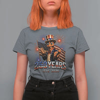 USA 250th Anniversary Tung Tung Sahur T Shirt For Women Funny American Anniversary Celebration