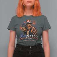 USA 250th Anniversary Tung Tung Sahur T Shirt For Women Funny American Anniversary Celebration