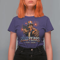 USA 250th Anniversary Tung Tung Sahur T Shirt For Women Funny American Anniversary Celebration