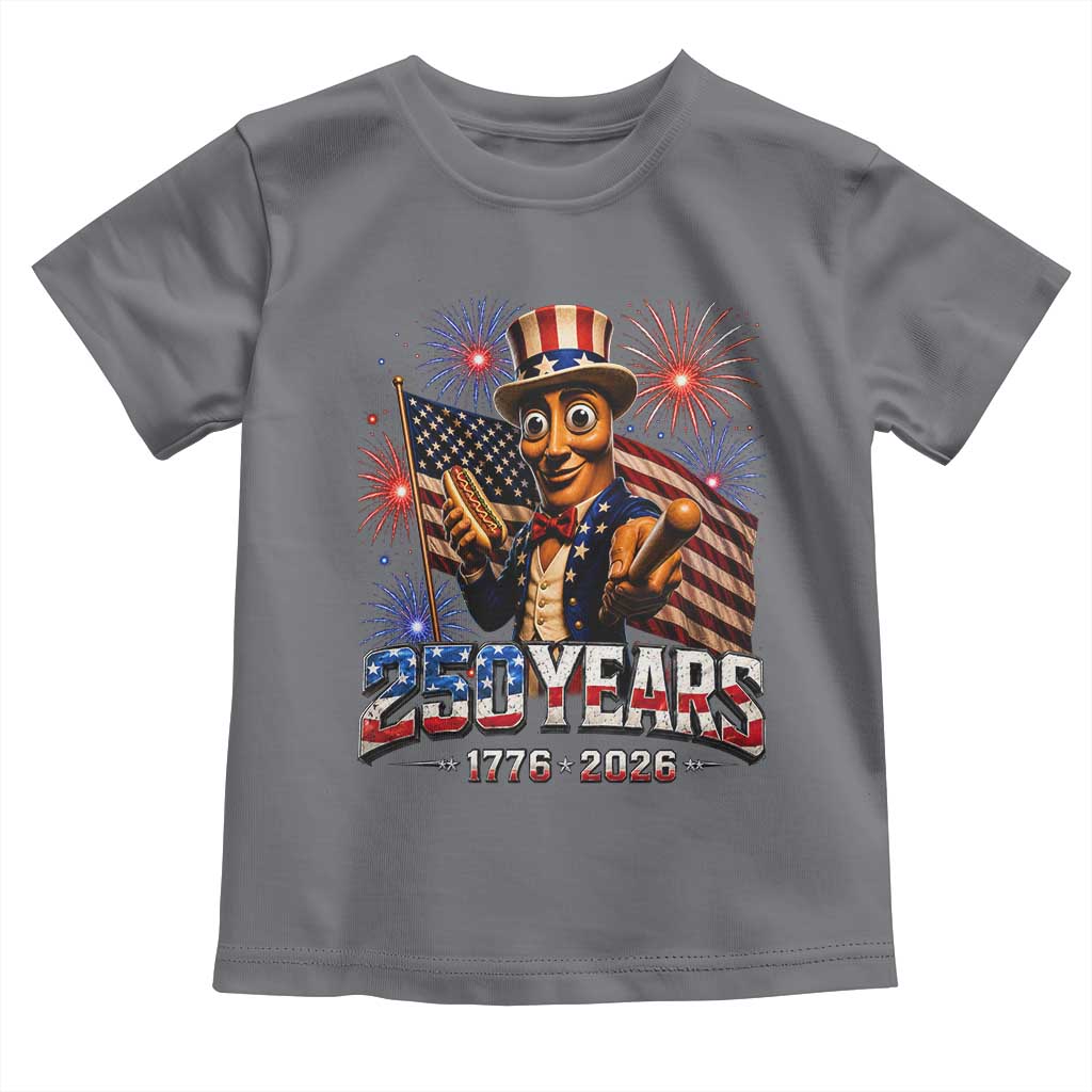 USA 250th Anniversary Tung Tung Sahur Toddler T Shirt Funny American Anniversary Celebration