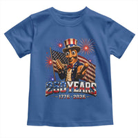 USA 250th Anniversary Tung Tung Sahur Toddler T Shirt Funny American Anniversary Celebration