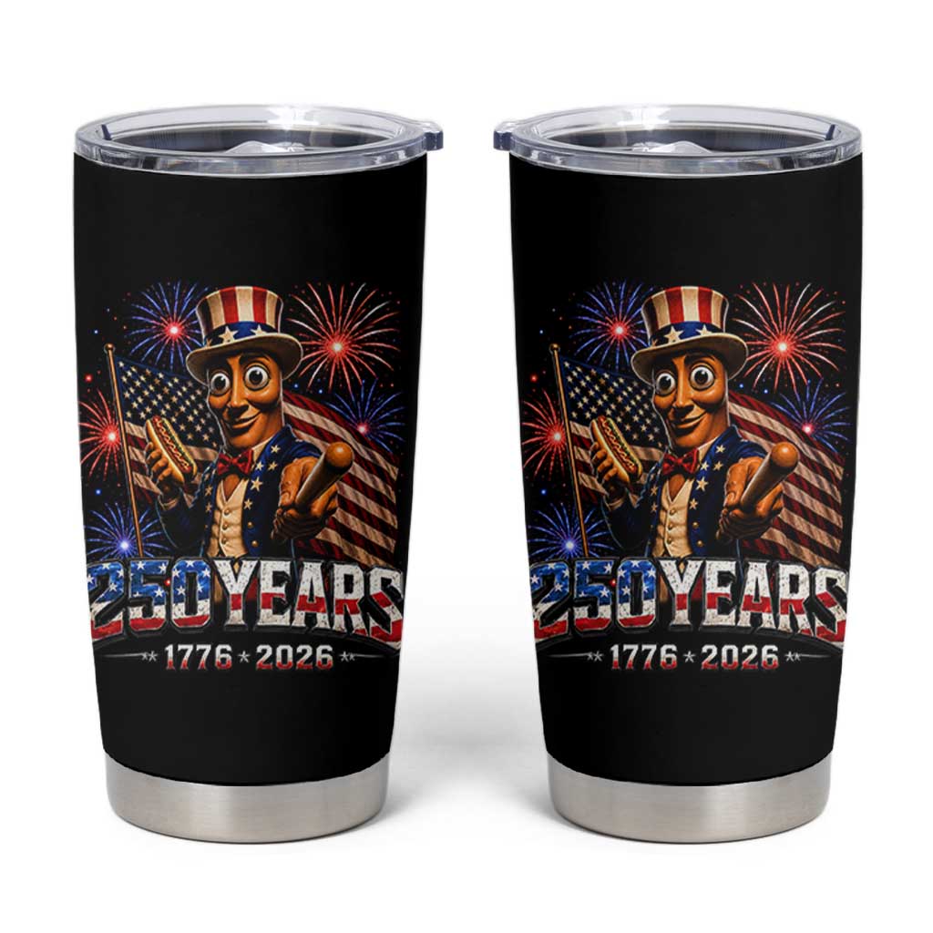 USA 250th Anniversary Tung Tung Sahur Tumbler Cup Funny American Anniversary Celebration