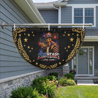 USA 250th Anniversary Tung Tung Sahur Patriotic Fan Flag Funny American Anniversary Celebration