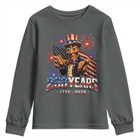 USA 250th Anniversary Tung Tung Sahur Youth Sweatshirt Funny American Anniversary Celebration