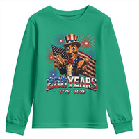 USA 250th Anniversary Tung Tung Sahur Youth Sweatshirt Funny American Anniversary Celebration