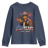USA 250th Anniversary Tung Tung Sahur Youth Sweatshirt Funny American Anniversary Celebration