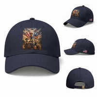 Patriotic Italian Brainrot Farmer Meme Baseball Cap Funny USA Freedom Jet Fighter Graphic