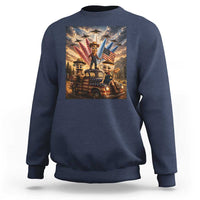 Patriotic Italian Brainrot Farmer Meme Sweatshirt Funny USA Freedom Jet Fighter Graphic