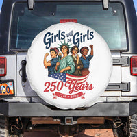 USA 250th Anniversary Feminist Spare Tire Cover Girls Will Be Girls
