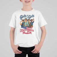 USA 250th Anniversary Feminist T Shirt For Kid Girls Will Be Girls