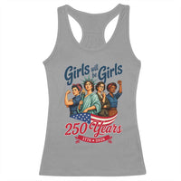 USA 250th Anniversary Feminist Racerback Tank Top Girls Will Be Girls