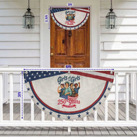 USA 250th Anniversary Feminist Patriotic Fan Flag Girls Will Be Girls