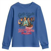 USA 250th Anniversary Feminist Youth Sweatshirt Girls Will Be Girls