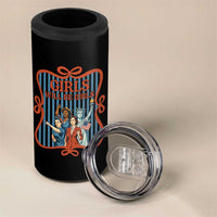 Red White Blue Feminist Pride 4 in 1 Can Cooler Tumbler Girls Will Be Girls