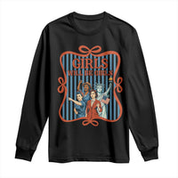 Red White Blue Feminist Pride Long Sleeve Shirt Girls Will Be Girls