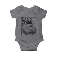 Vintage USA 250 Patriotic Pride Baby Onesie Land Of The Free