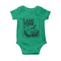 Vintage USA 250 Patriotic Pride Baby Onesie Land Of The Free