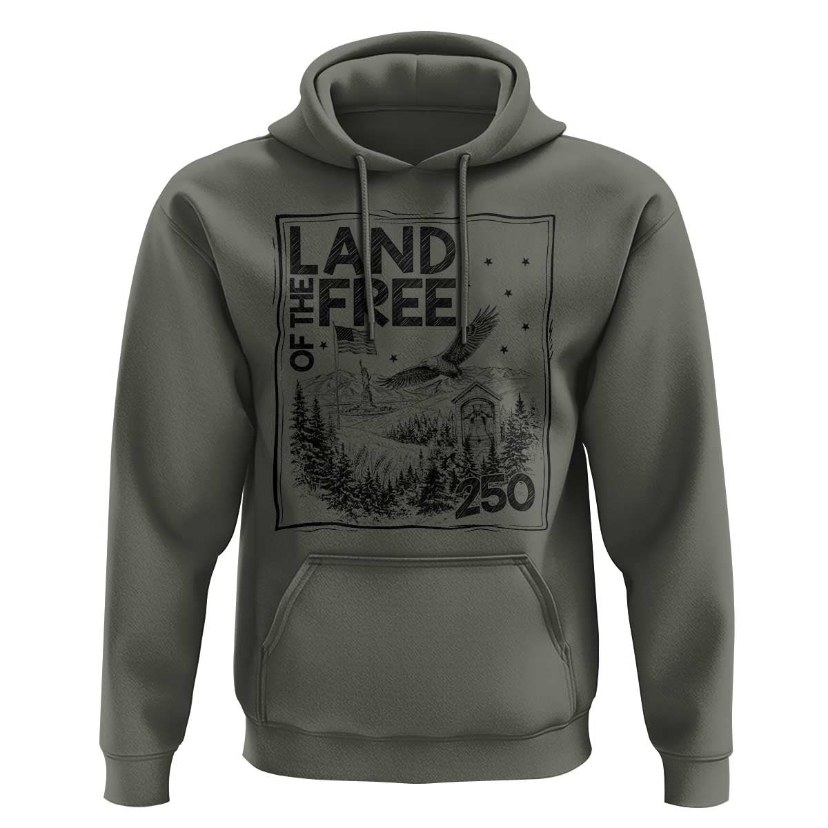 Vintage USA 250 Patriotic Pride Hoodie Land Of The Free