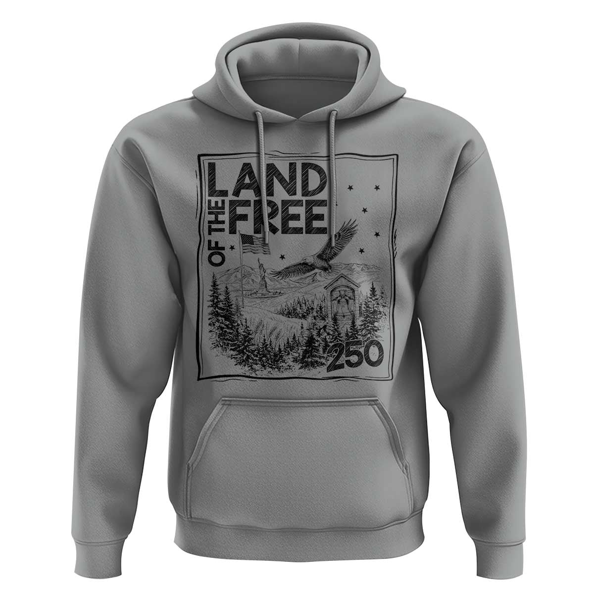 Vintage USA 250 Patriotic Pride Hoodie Land Of The Free