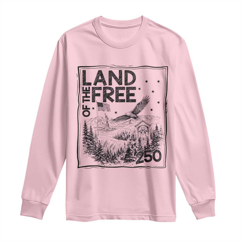 Vintage USA 250 Patriotic Pride Long Sleeve Shirt Land Of The Free