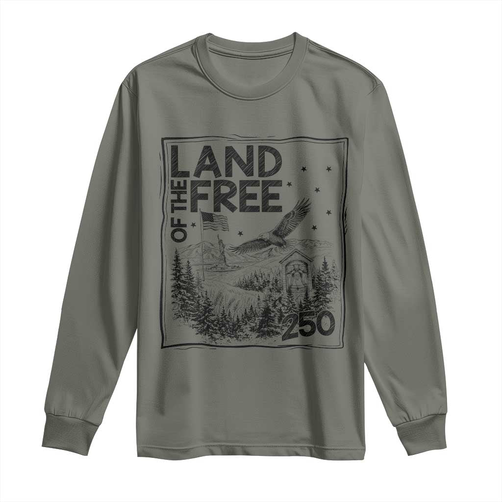 Vintage USA 250 Patriotic Pride Long Sleeve Shirt Land Of The Free