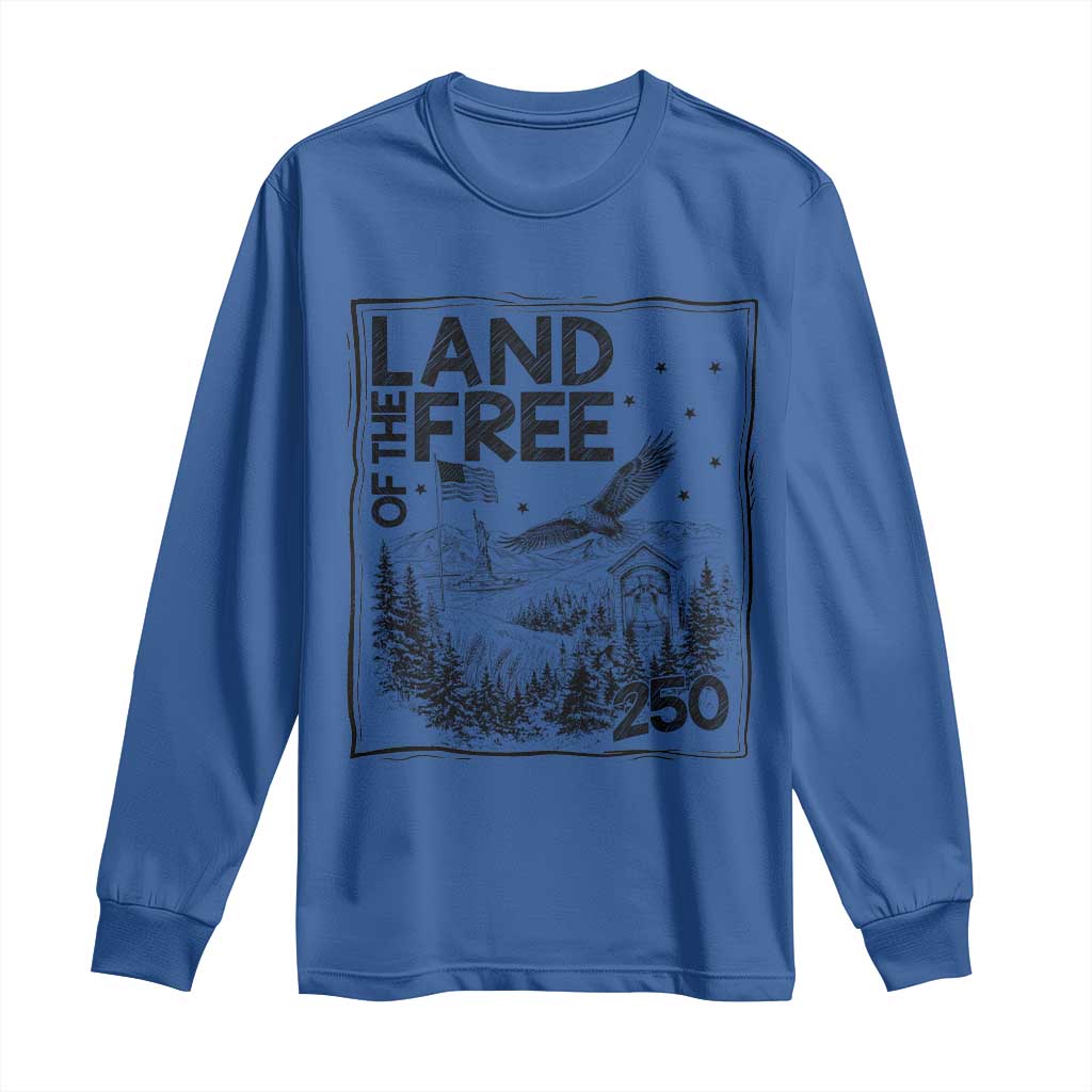 Vintage USA 250 Patriotic Pride Long Sleeve Shirt Land Of The Free