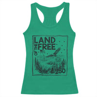 Vintage USA 250 Patriotic Pride Racerback Tank Top Land Of The Free