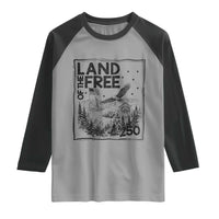 Vintage USA 250 Patriotic Pride Raglan Shirt Land Of The Free