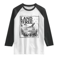 Vintage USA 250 Patriotic Pride Raglan Shirt Land Of The Free
