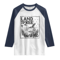 Vintage USA 250 Patriotic Pride Raglan Shirt Land Of The Free