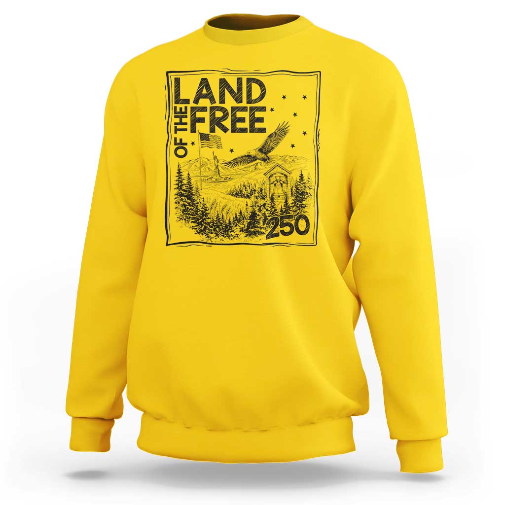 Vintage USA 250 Patriotic Pride Sweatshirt Land Of The Free