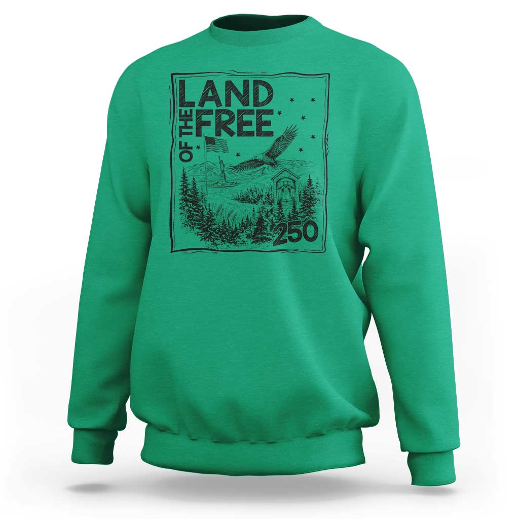 Vintage USA 250 Patriotic Pride Sweatshirt Land Of The Free