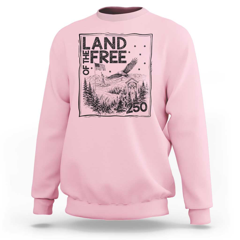 Vintage USA 250 Patriotic Pride Sweatshirt Land Of The Free