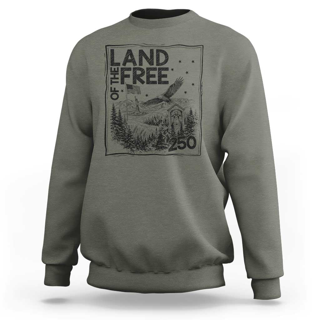 Vintage USA 250 Patriotic Pride Sweatshirt Land Of The Free