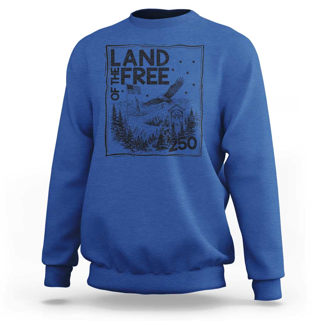 Vintage USA 250 Patriotic Pride Sweatshirt Land Of The Free