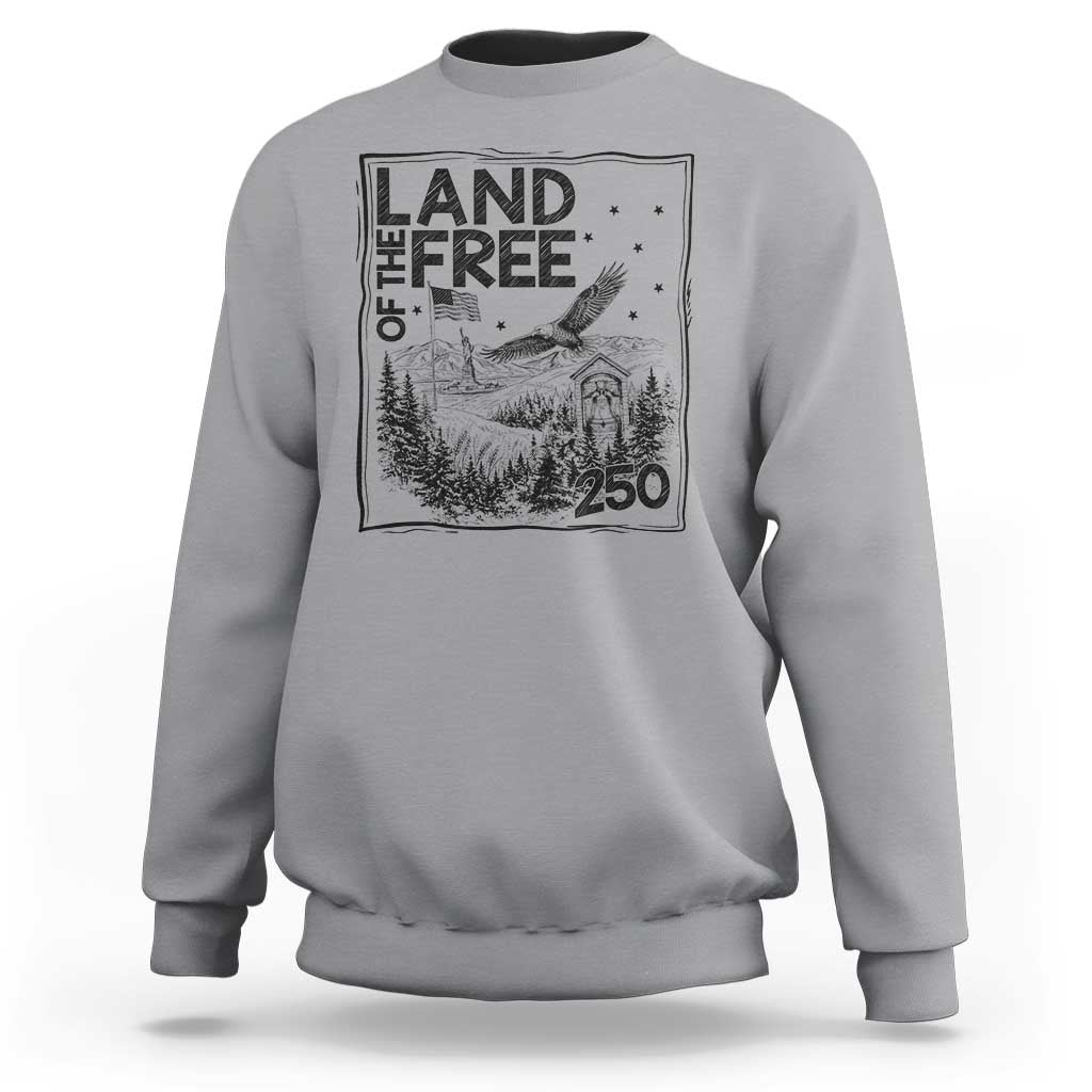 Vintage USA 250 Patriotic Pride Sweatshirt Land Of The Free