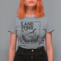 Vintage USA 250 Patriotic Pride T Shirt For Women Land Of The Free