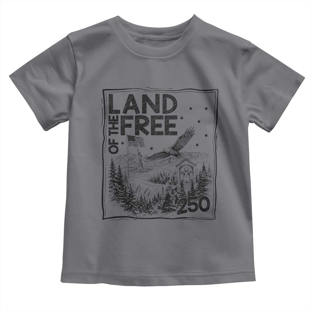 Vintage USA 250 Patriotic Pride Toddler T Shirt Land Of The Free