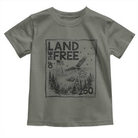 Vintage USA 250 Patriotic Pride Toddler T Shirt Land Of The Free