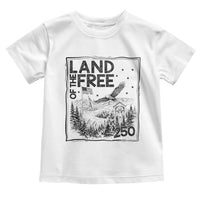 Vintage USA 250 Patriotic Pride Toddler T Shirt Land Of The Free