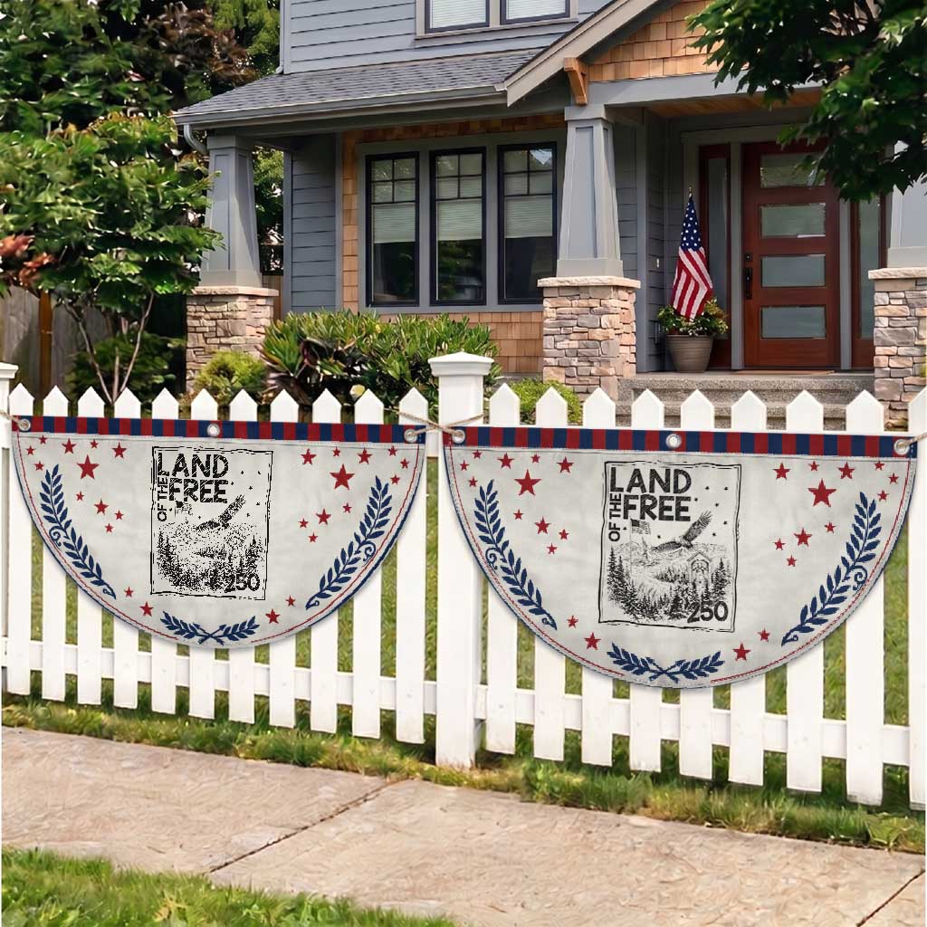 Vintage USA 250 Pride Patriotic Fan Flag Land Of The Free