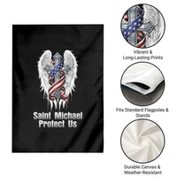 Saint Michael Protect Us American Christian Heritage Garden Flag Catholic Faith Gift