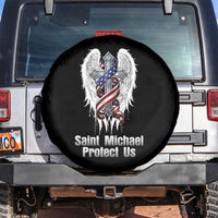 Saint Michael Protect Us American Christian Heritage Spare Tire Cover Catholic Faith Gift
