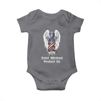 Saint Michael Protect Us American Christian Heritage Baby Onesie Catholic Faith Gift