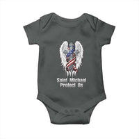 Saint Michael Protect Us American Christian Heritage Baby Onesie Catholic Faith Gift
