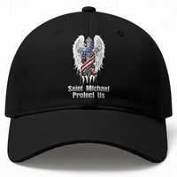 Saint Michael Protect Us American Christian Heritage Baseball Cap Catholic Faith Gift